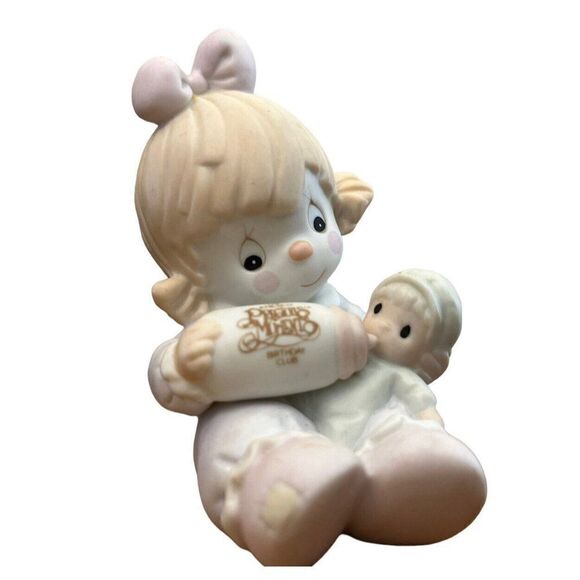 Enesco Other - Girl Feeding Baby W Bottle Can't Get Enough of Our Club 1994 Precious Moments